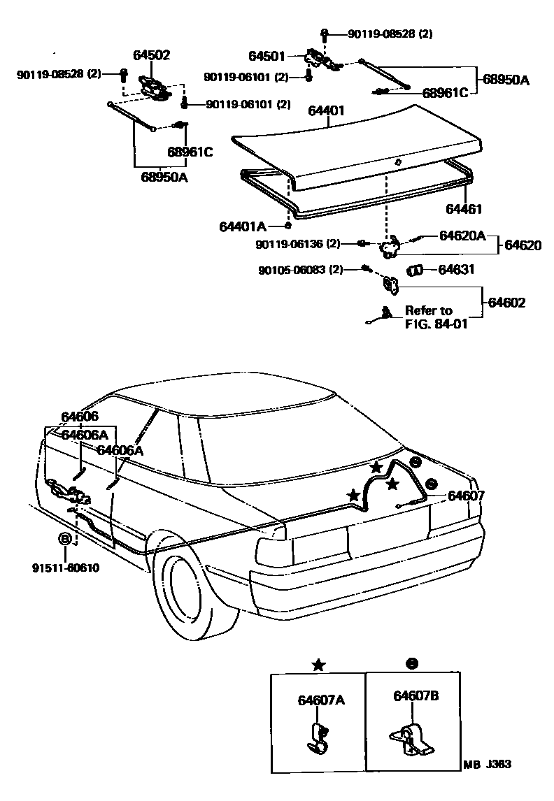 6105 — LUGGAGE COMPARTMENT DOOR & LOCK
