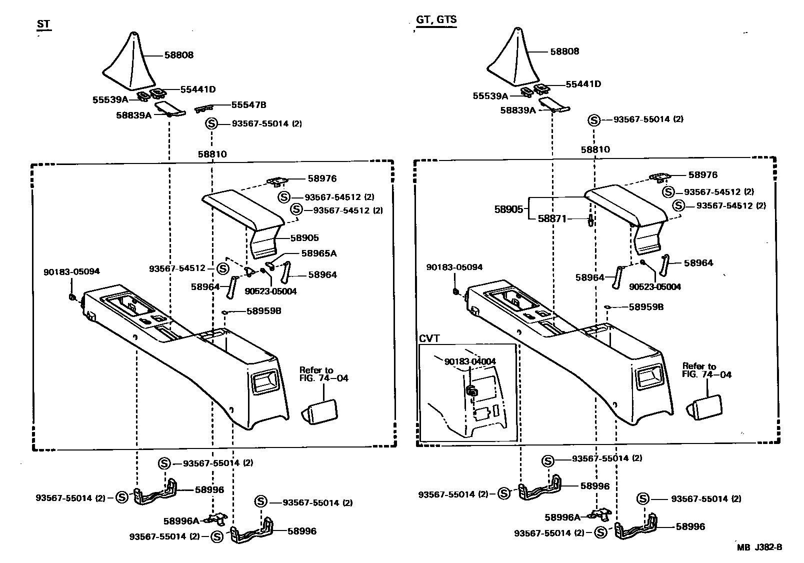 5806 — CONSOLE BOX & BRACKET