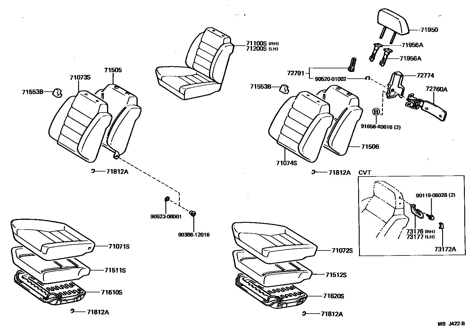 7101 — FRONT SEAT & SEAT TRACK