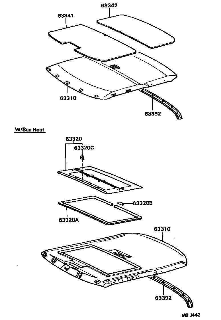 6402 — ROOF HEADLINING & SILENCER PAD