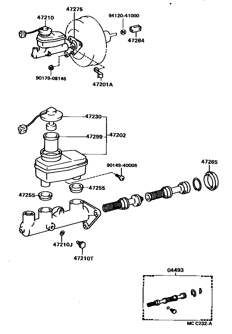 4702 — BRAKE MASTER CYLINDER