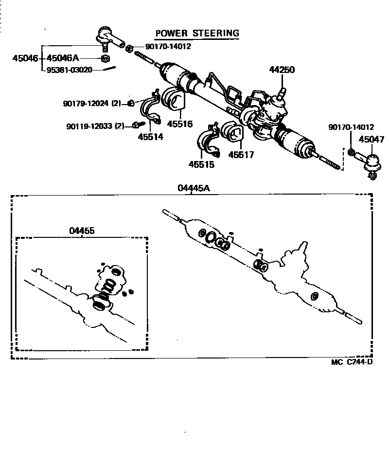 4505 — FRONT STEERING GEAR & LINK