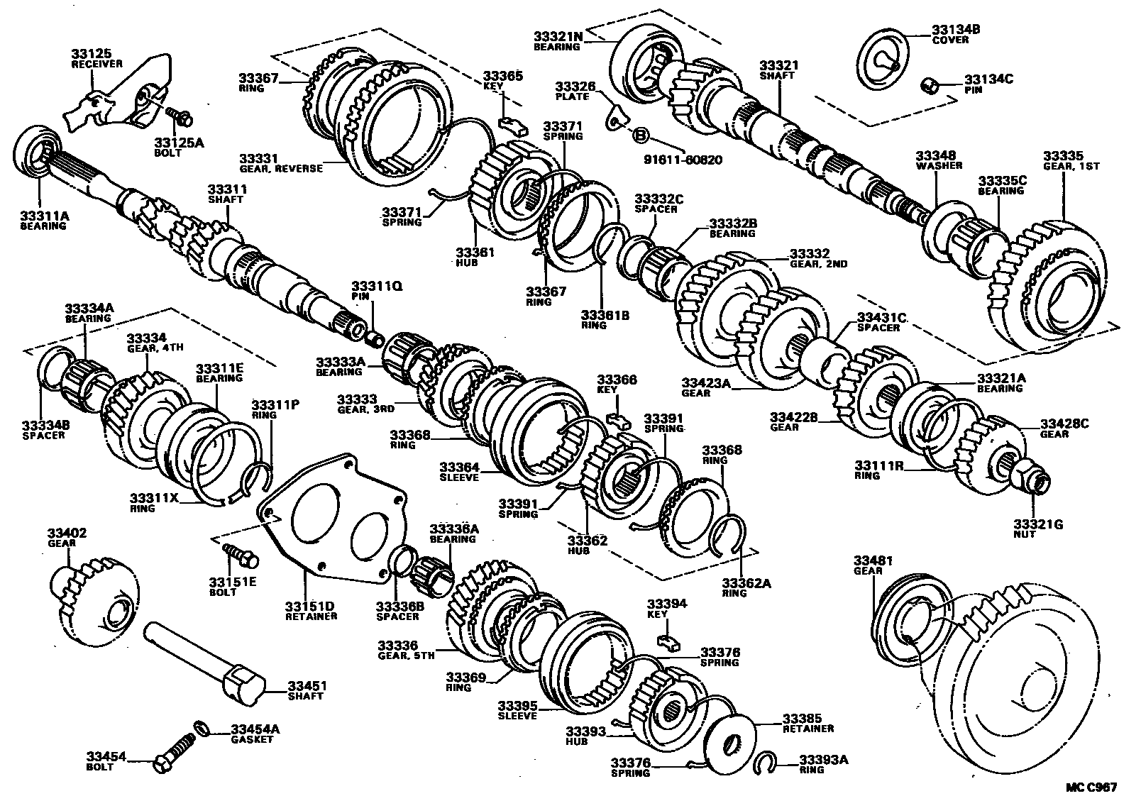 3305 — TRANSMISSION GEAR (MTM)
