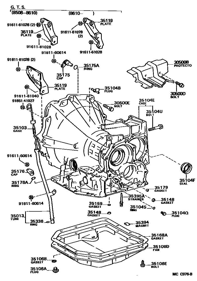 3503 — TRANSMISSION CASE & OIL PAN (ATM)