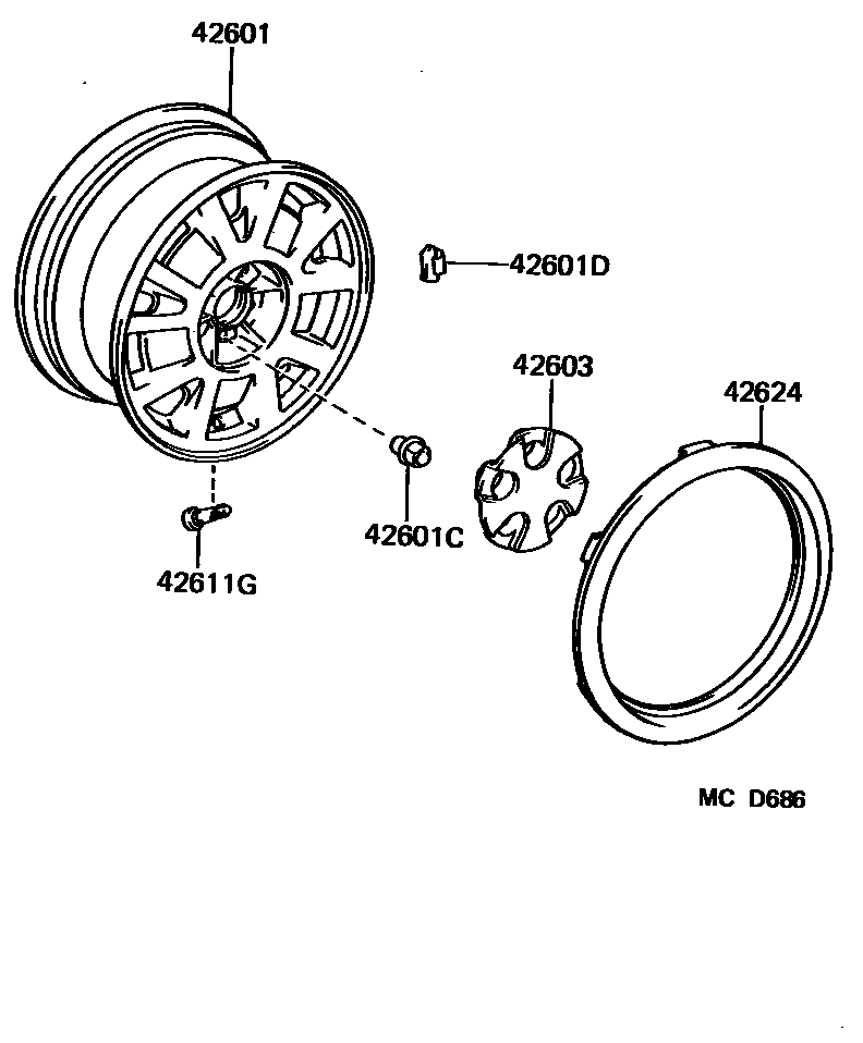 4103 — DISC WHEEL & WHEEL CAP