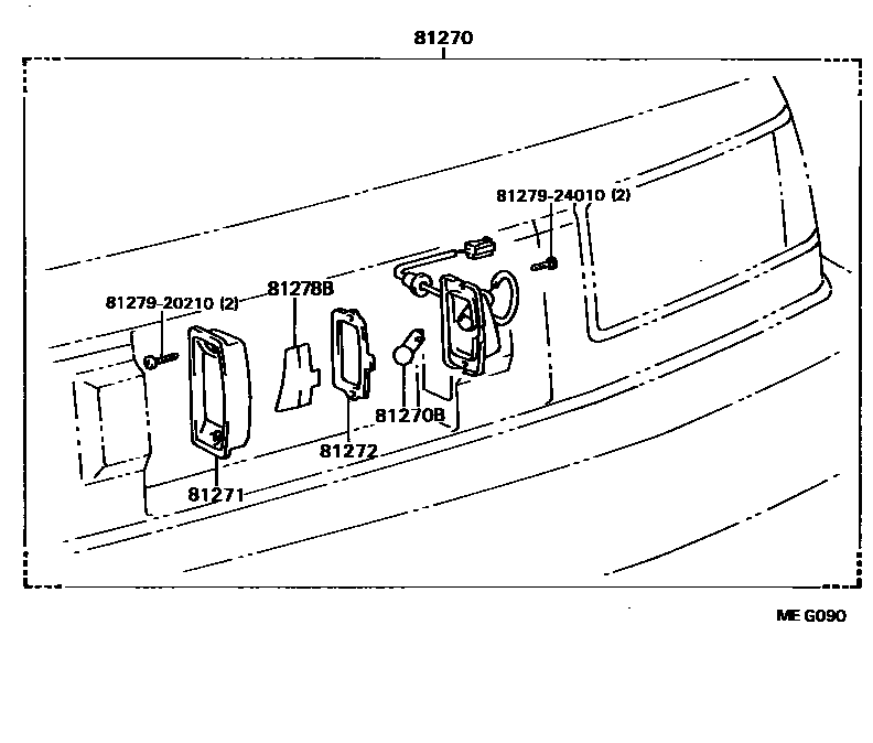 8113 — REAR LICENSE PLATE LAMP