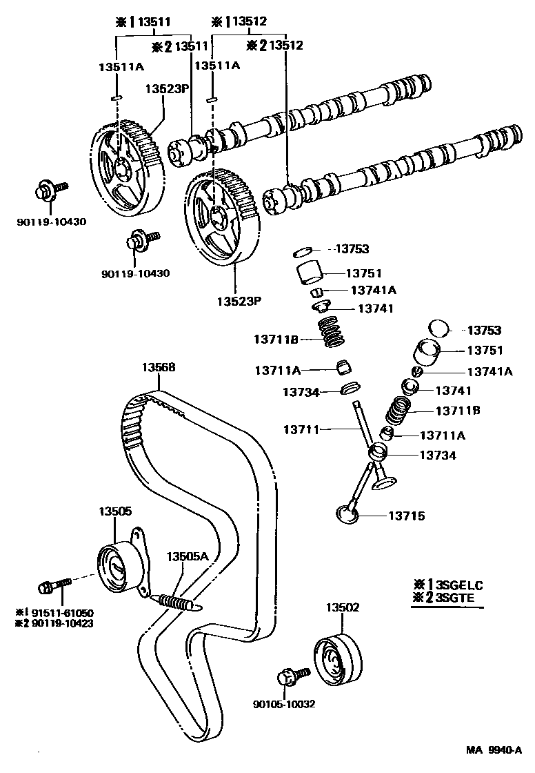 1302 — CAMSHAFT & VALVE