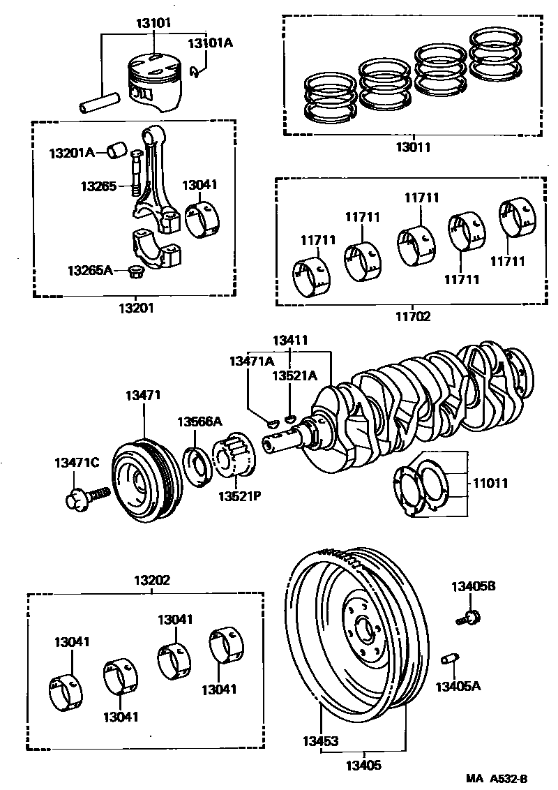 1301 — CRANKSHAFT & PISTON
