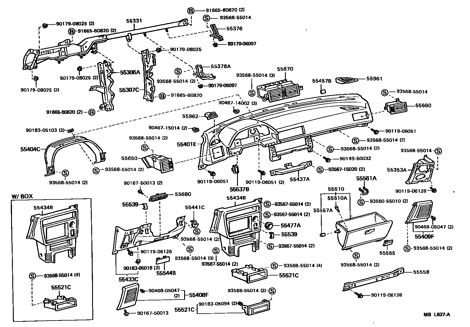 5501 — INSTRUMENT PANEL & GLOVE COMPARTMENT