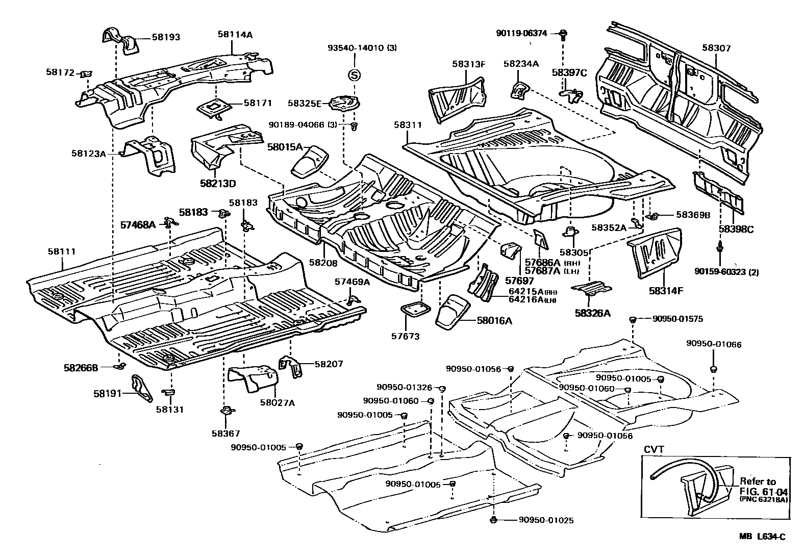 5801 — FLOOR PAN & LOWER BACK PANEL