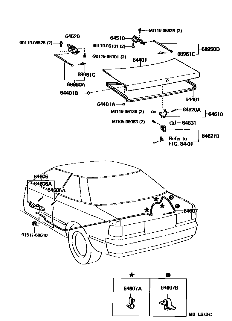 6105 — LUGGAGE COMPARTMENT DOOR & LOCK