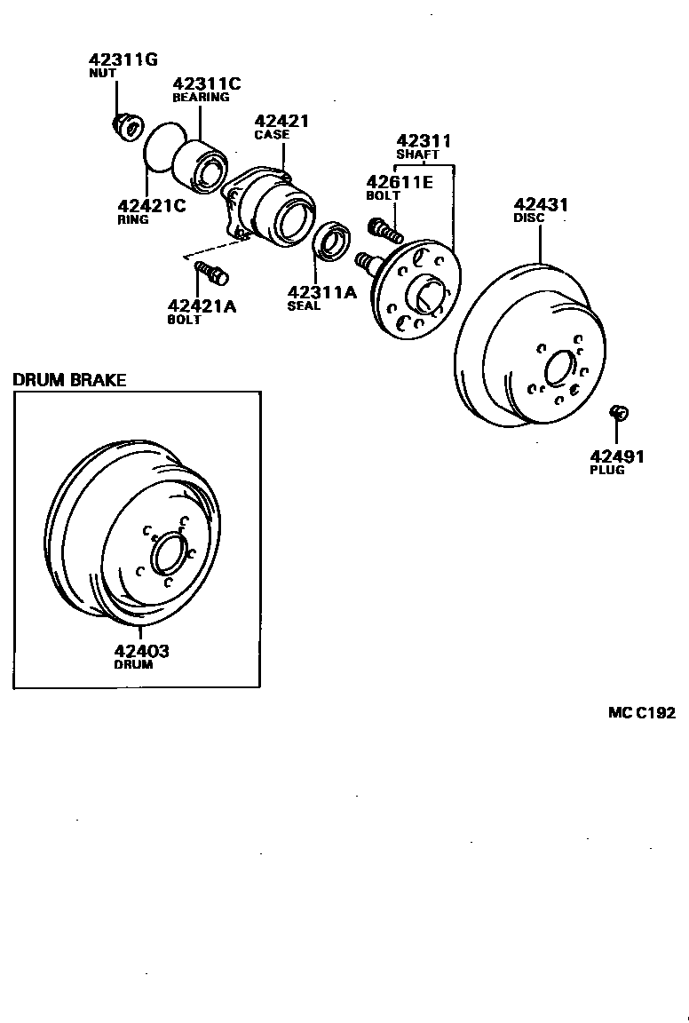 4102 — REAR AXLE SHAFT & HUB