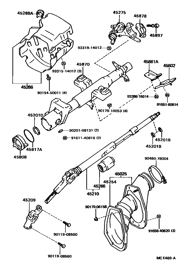 4501 — STEERING COLUMN & SHAFT
