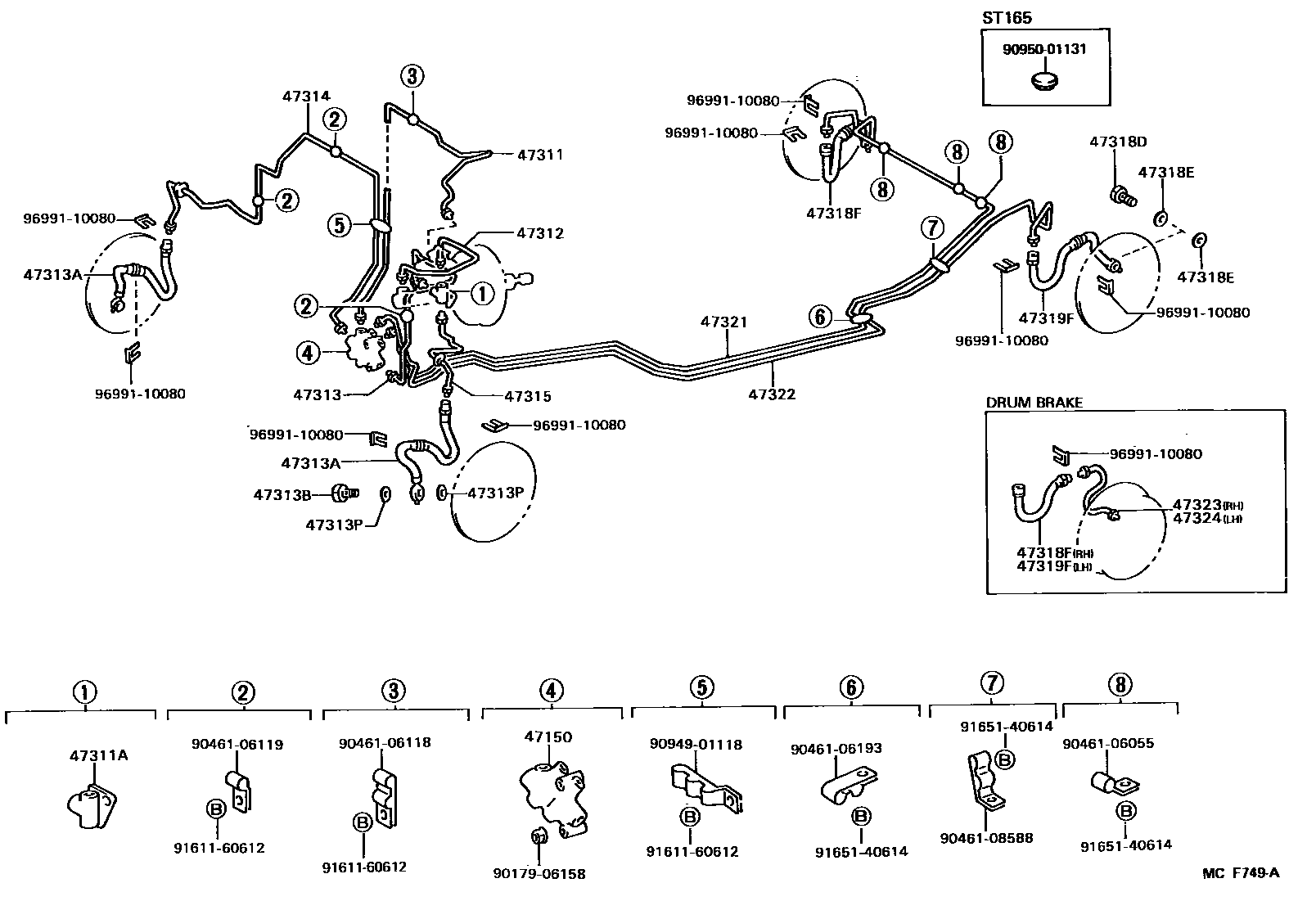 4708 — BRAKE TUBE & CLAMP