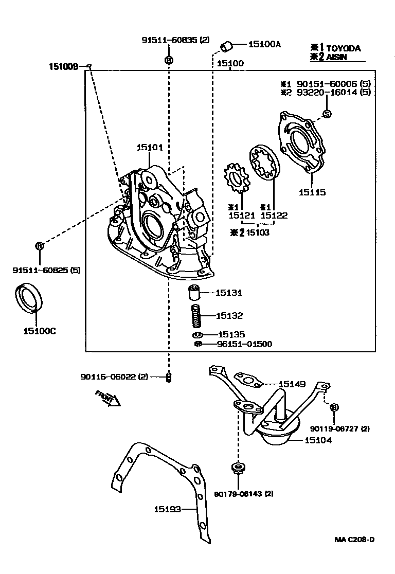 1501 — ENGINE OIL PUMP