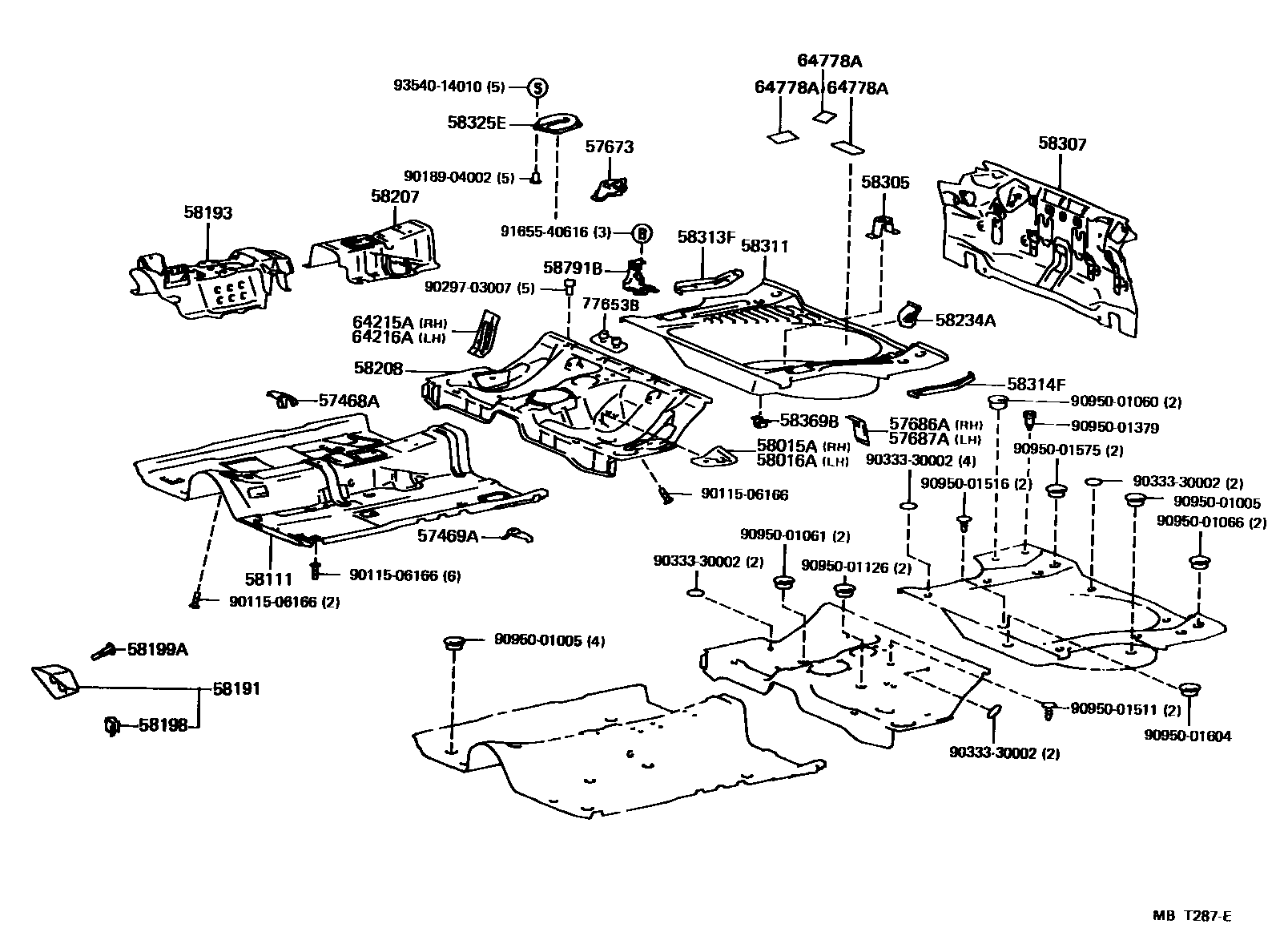 5801 — FLOOR PAN & LOWER BACK PANEL