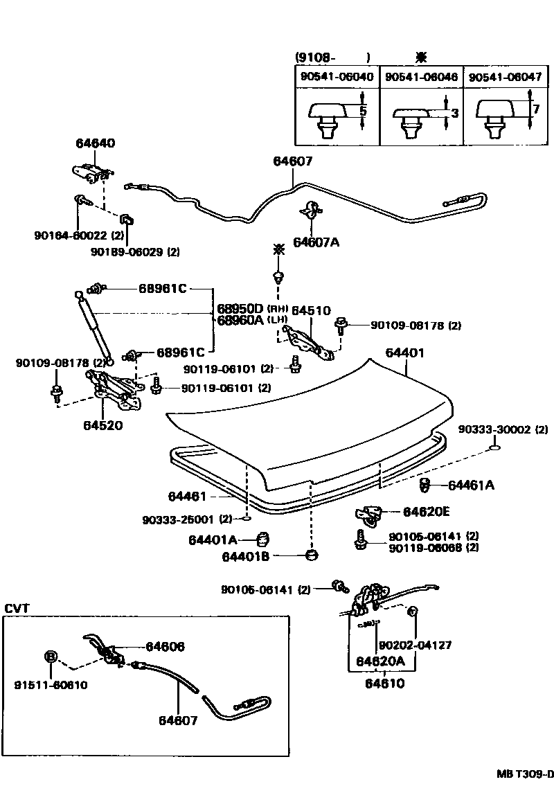 6105 — LUGGAGE COMPARTMENT DOOR & LOCK