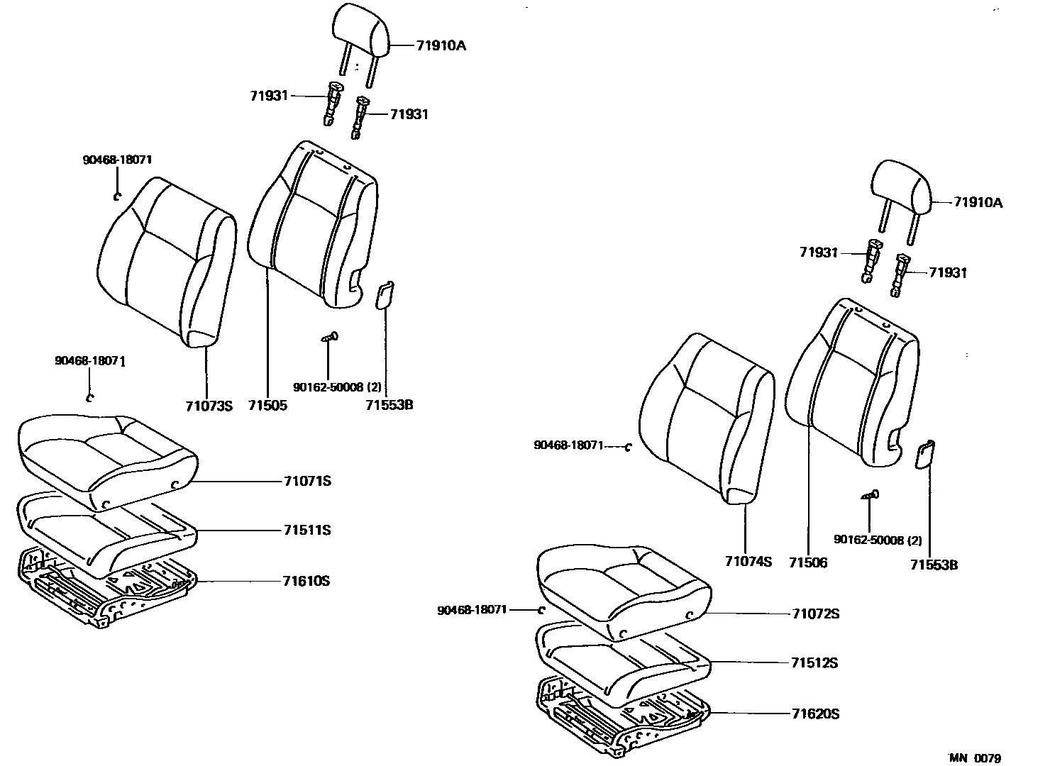 7101 — FRONT SEAT & SEAT TRACK