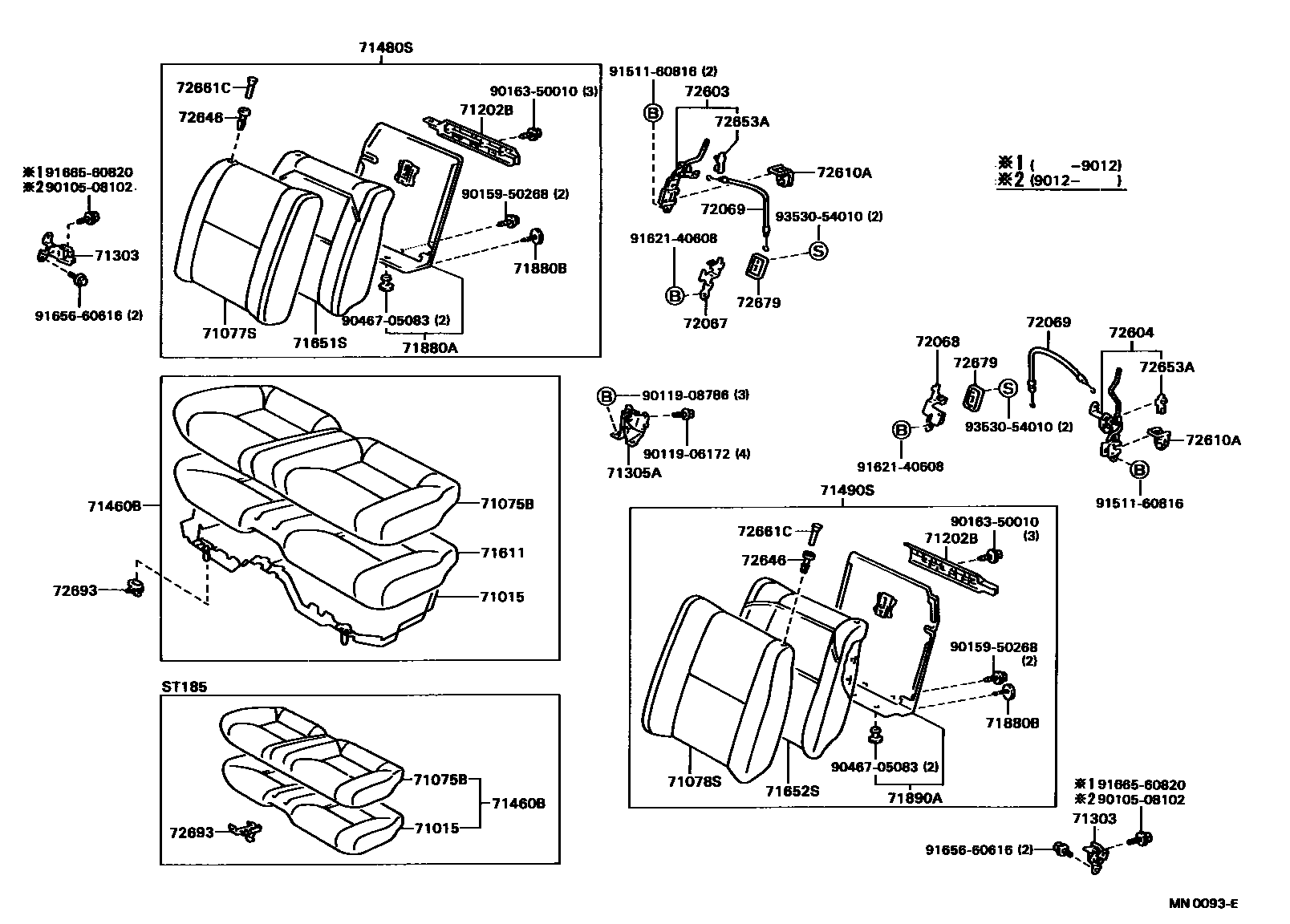 7102 — REAR SEAT & SEAT TRACK