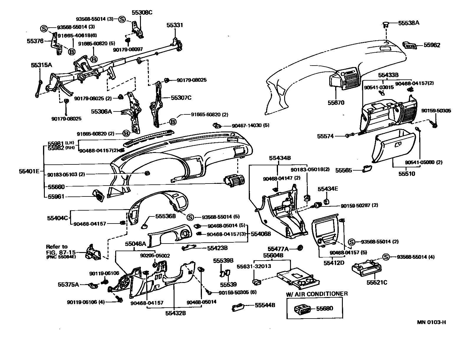 5501 — INSTRUMENT PANEL & GLOVE COMPARTMENT