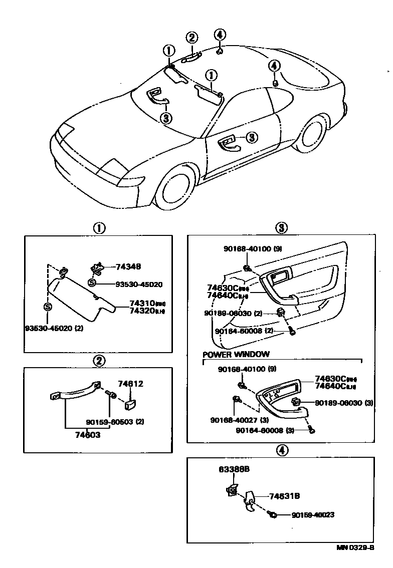 7401 — ARMREST & VISOR