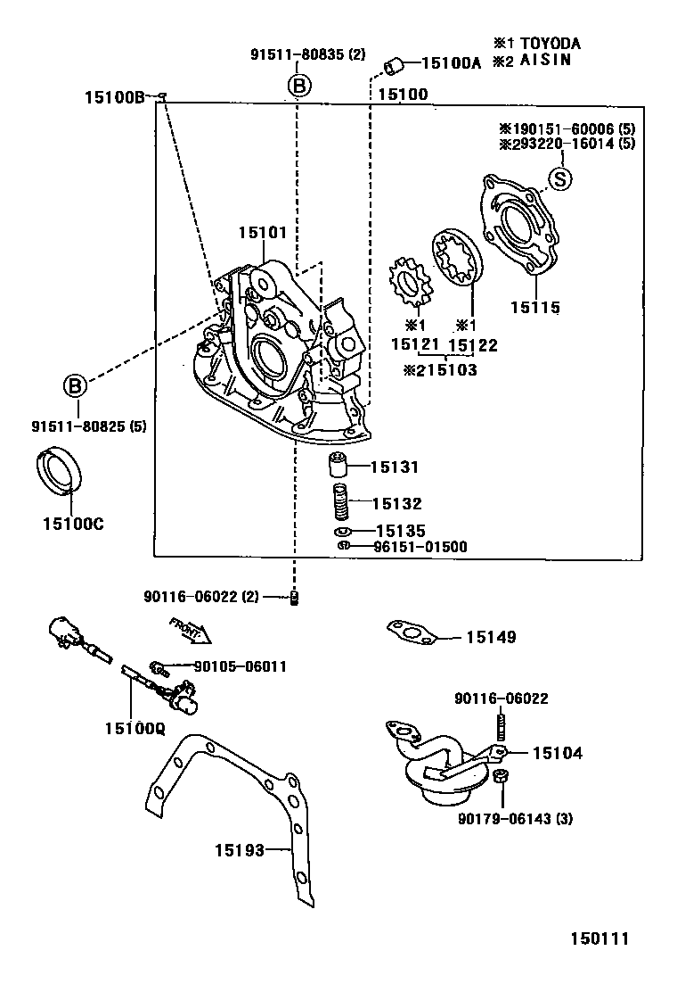 1501 — ENGINE OIL PUMP
