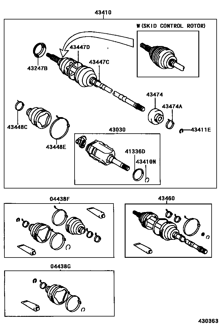 4302 — FRONT DRIVE SHAFT