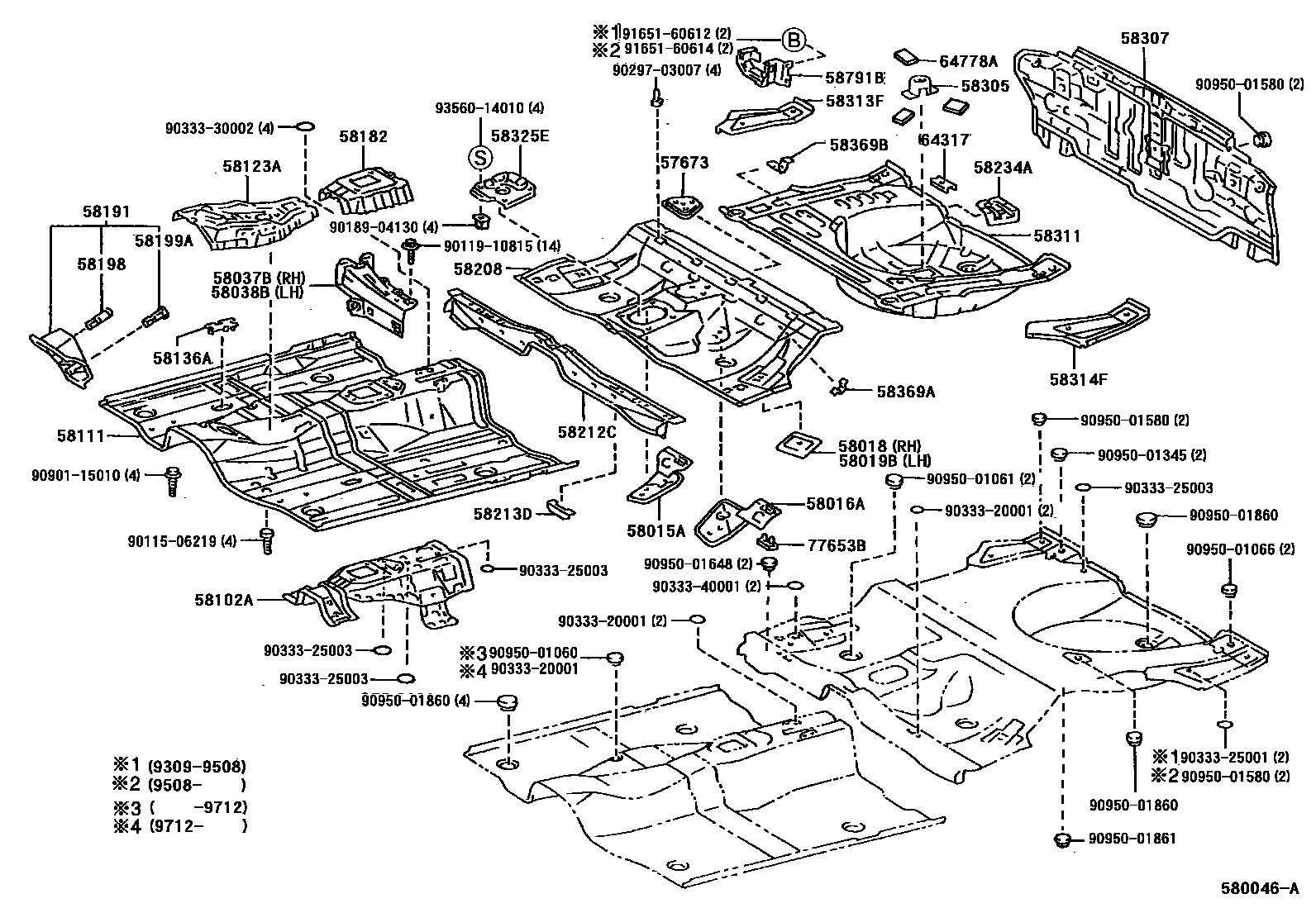 5801 — FLOOR PAN & LOWER BACK PANEL