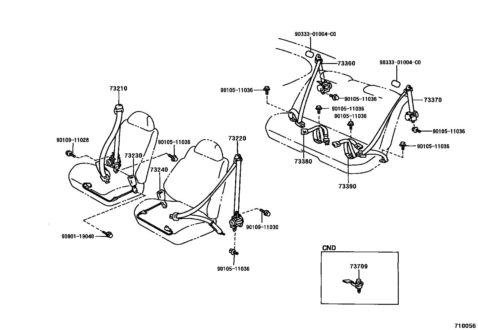 7104 — SEAT BELT & CHILD RESTRAINT SEAT