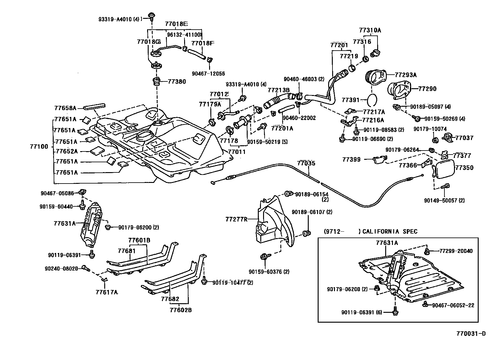 7701 — FUEL TANK & TUBE