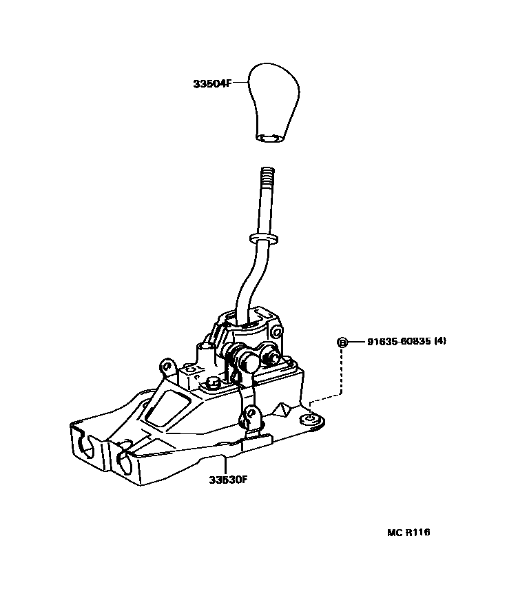 3312 — SHIFT LEVER & RETAINER
