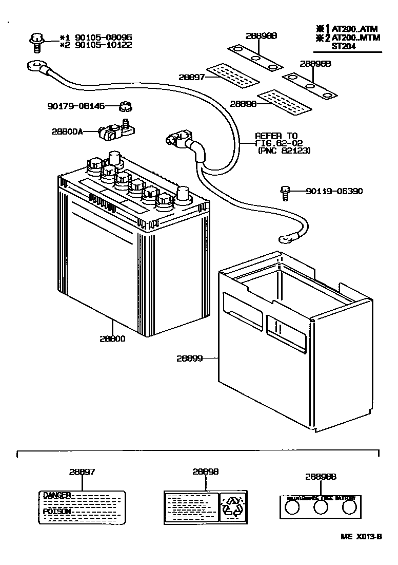 8201 — BATTERY & BATTERY CABLE