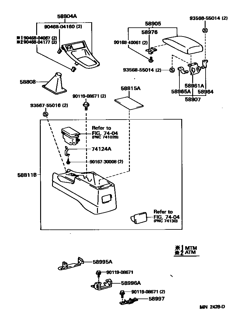 5806 — CONSOLE BOX & BRACKET