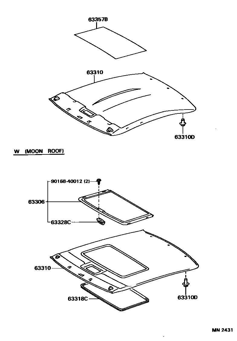 6402 — ROOF HEADLINING & SILENCER PAD