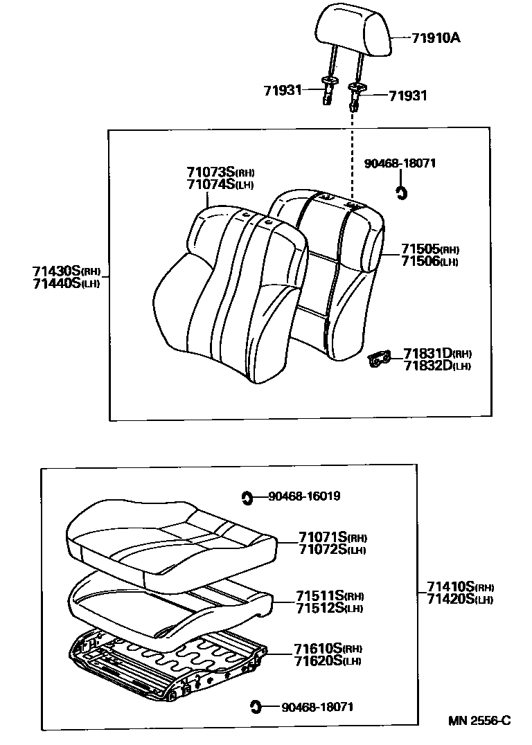 7101 — FRONT SEAT & SEAT TRACK