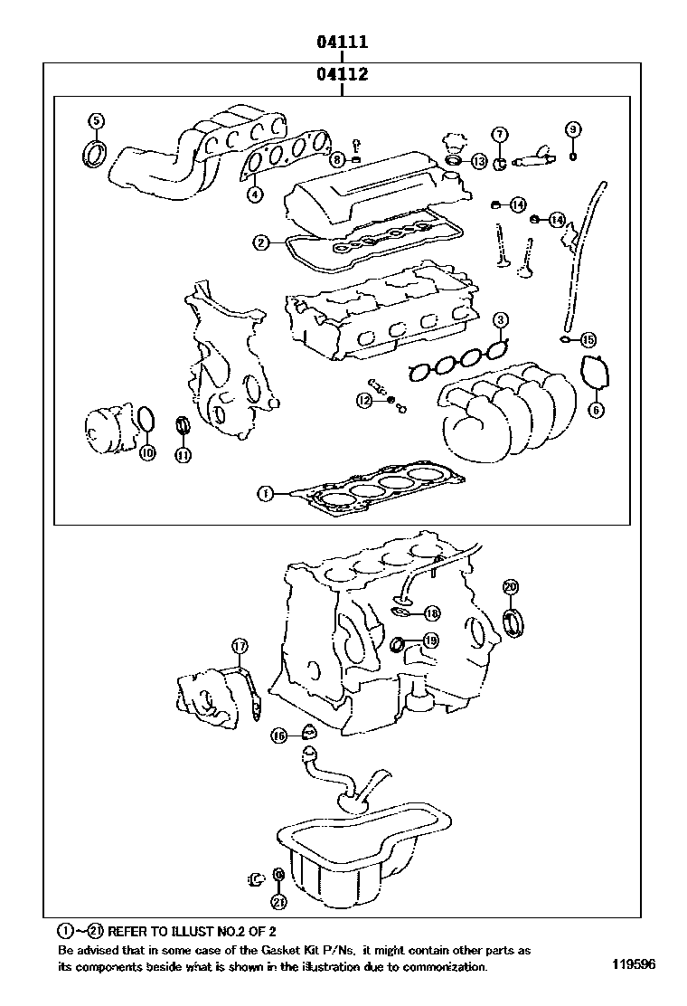 1103 — ENGINE OVERHAUL GASKET KIT