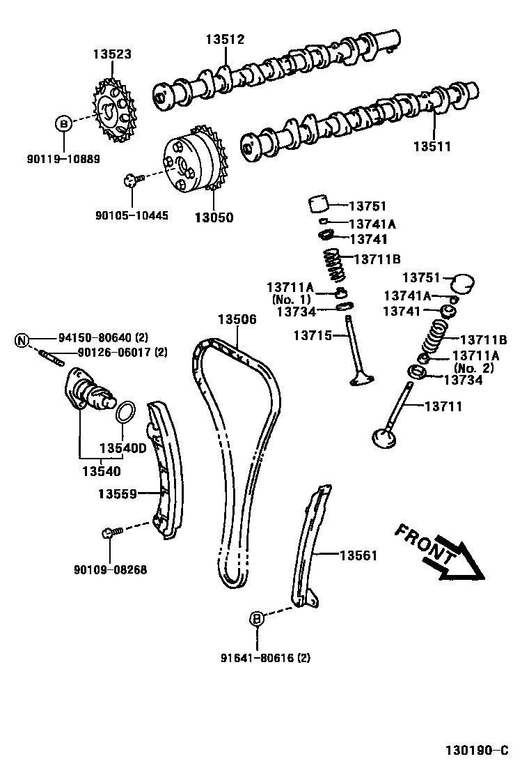 1302 — CAMSHAFT & VALVE