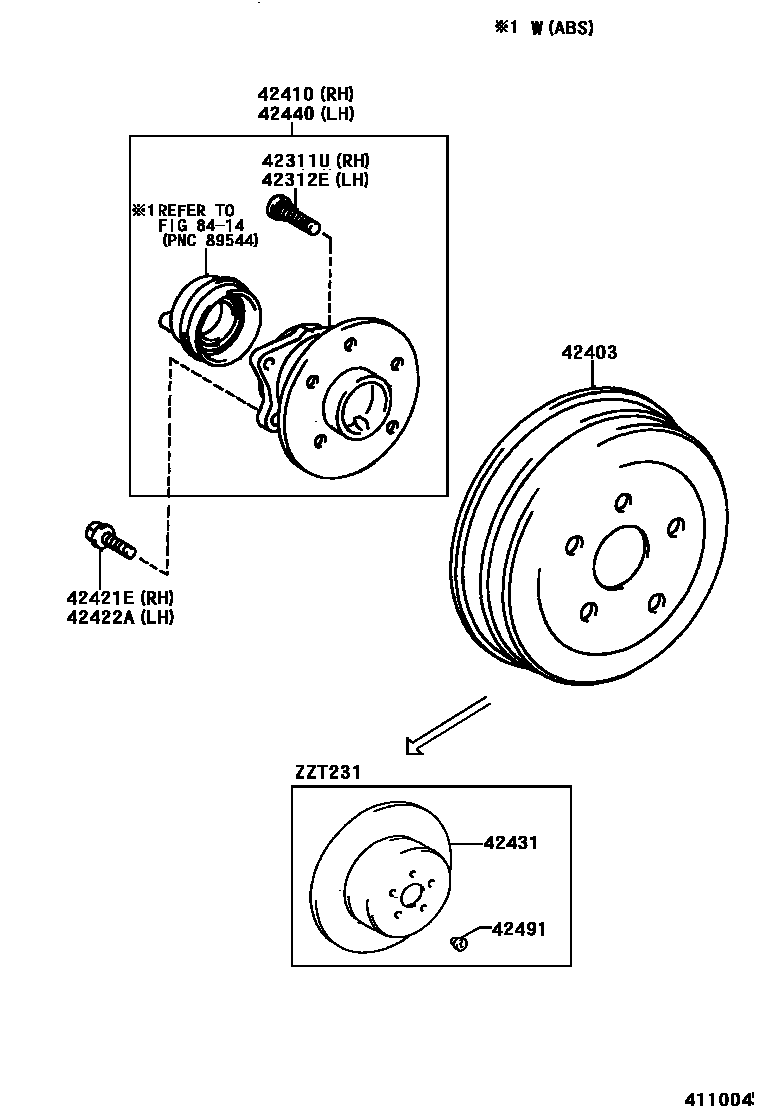 4102 — REAR AXLE SHAFT & HUB