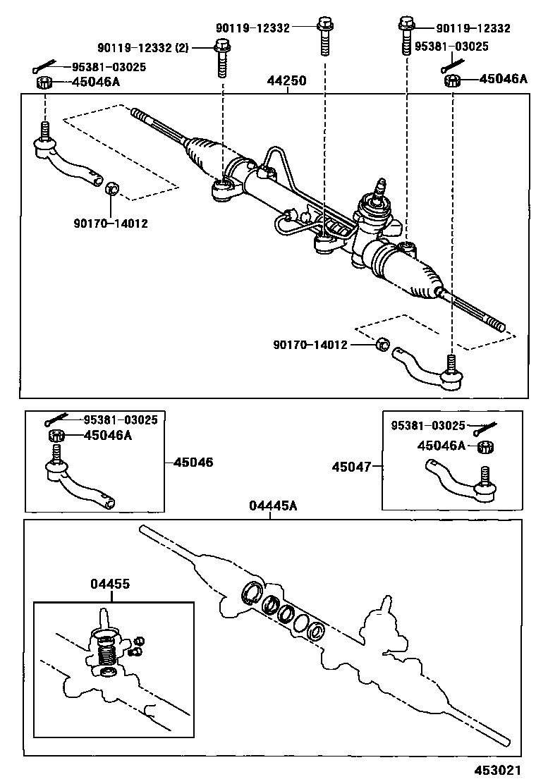 4505 — FRONT STEERING GEAR & LINK