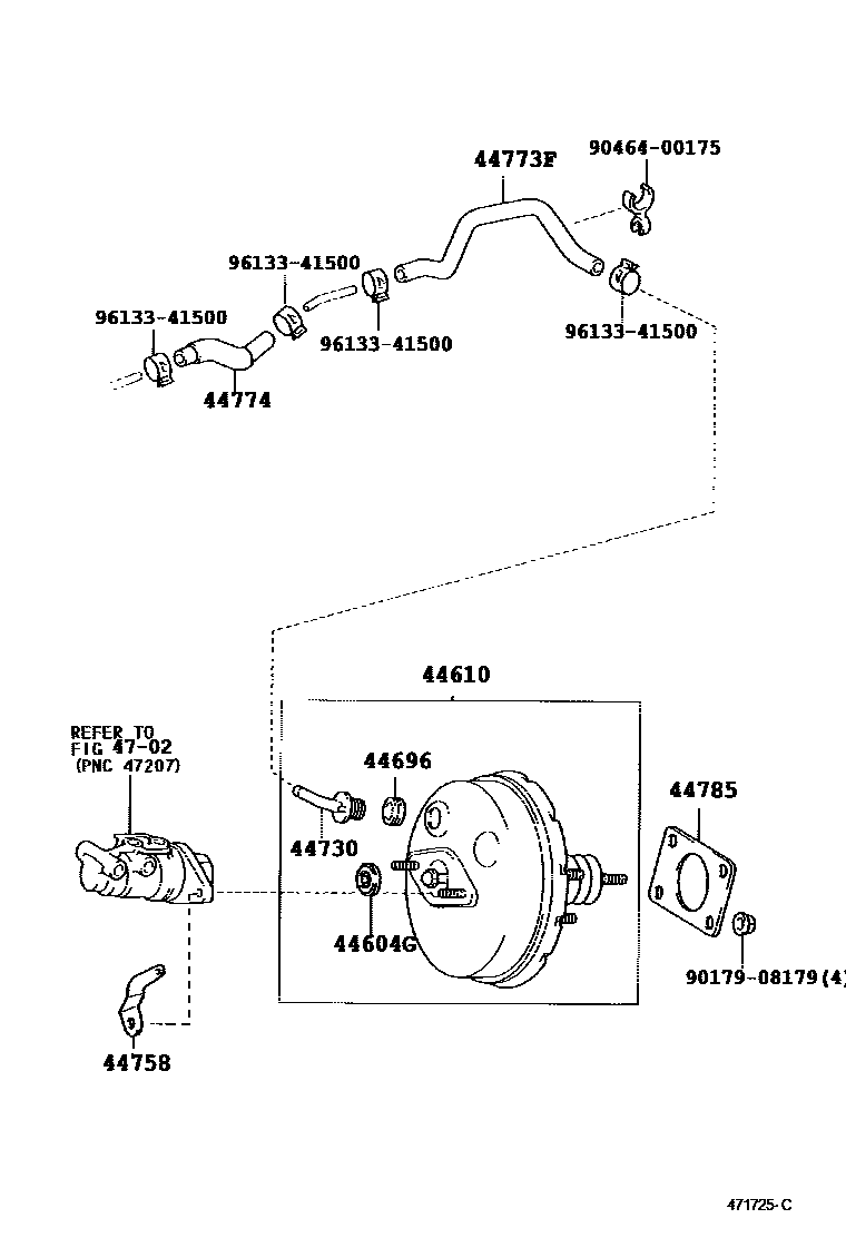 4703 — BRAKE BOOSTER & VACUUM TUBE