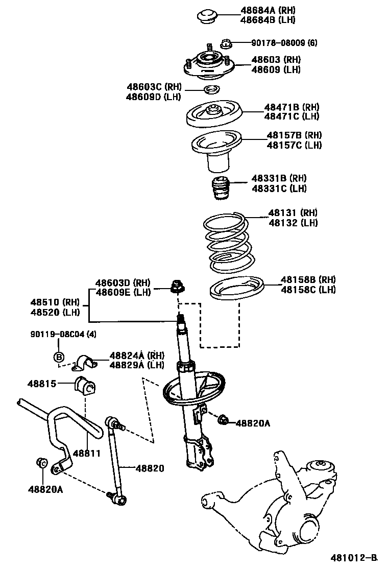 4803 — FRONT SPRING & SHOCK ABSORBER