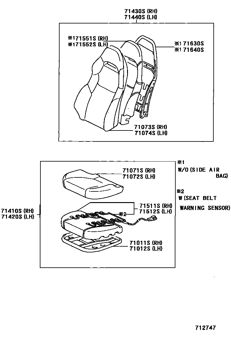 7101 — FRONT SEAT & SEAT TRACK