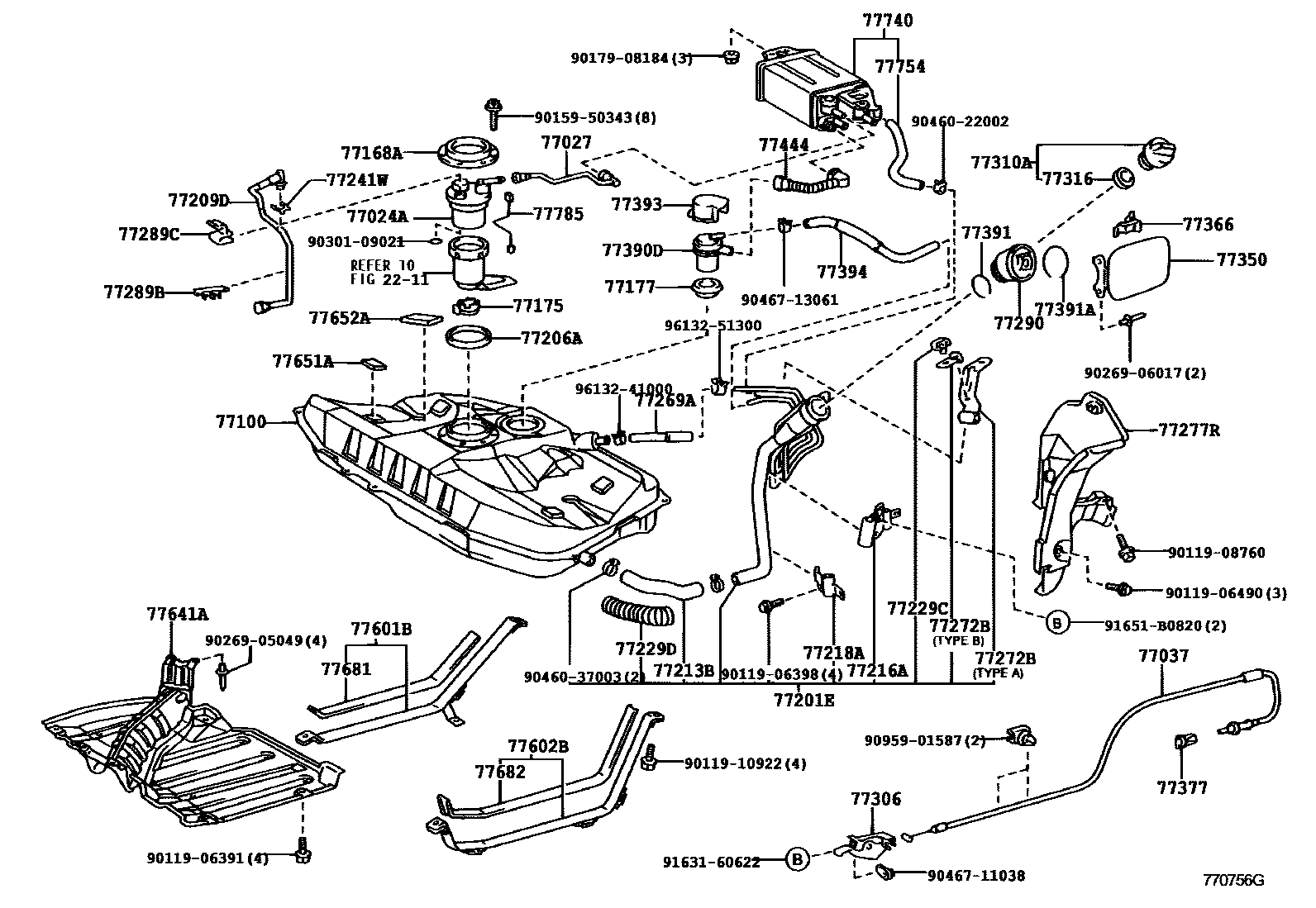 7701 — FUEL TANK & TUBE