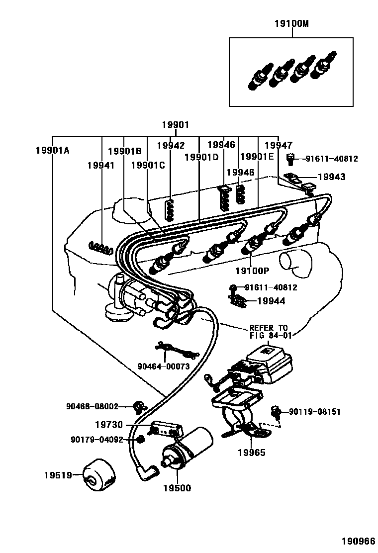 1901 — IGNITION COIL & SPARK PLUG / GLOW PLUG