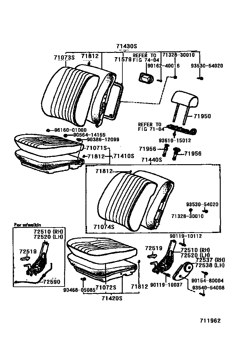 7101 — FRONT SEAT & SEAT TRACK