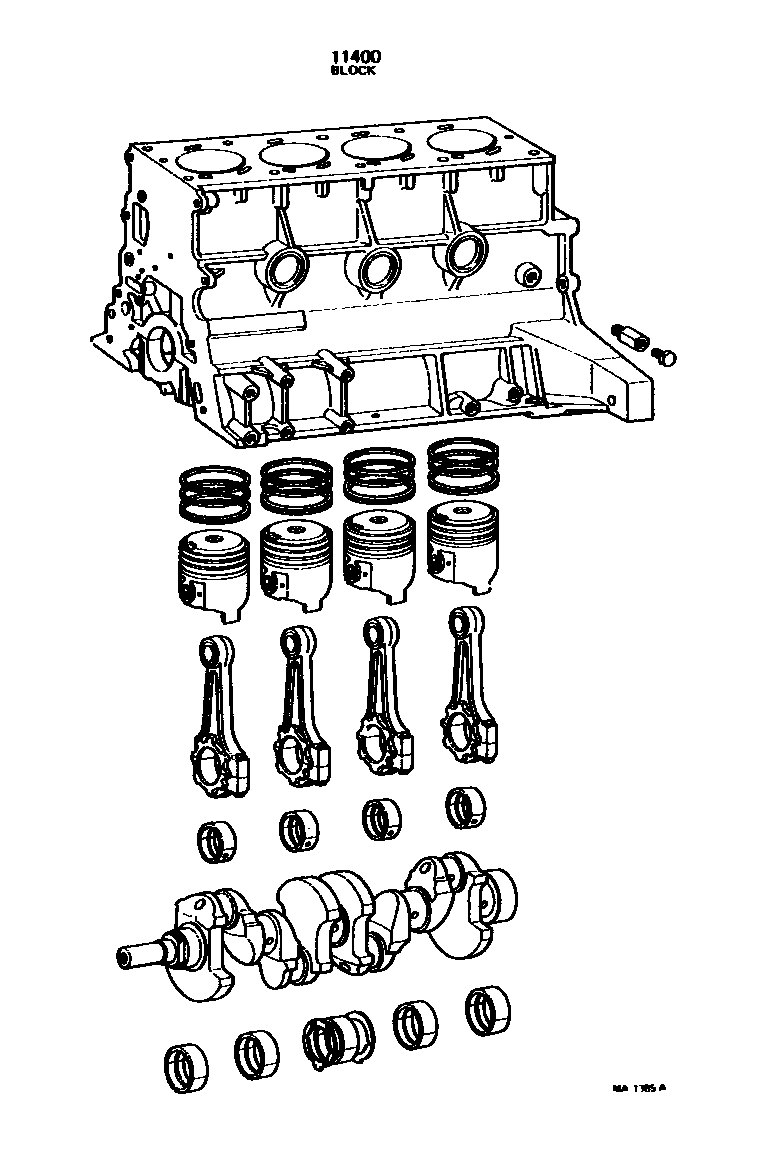 1102 — SHORT BLOCK ASSEMBLY