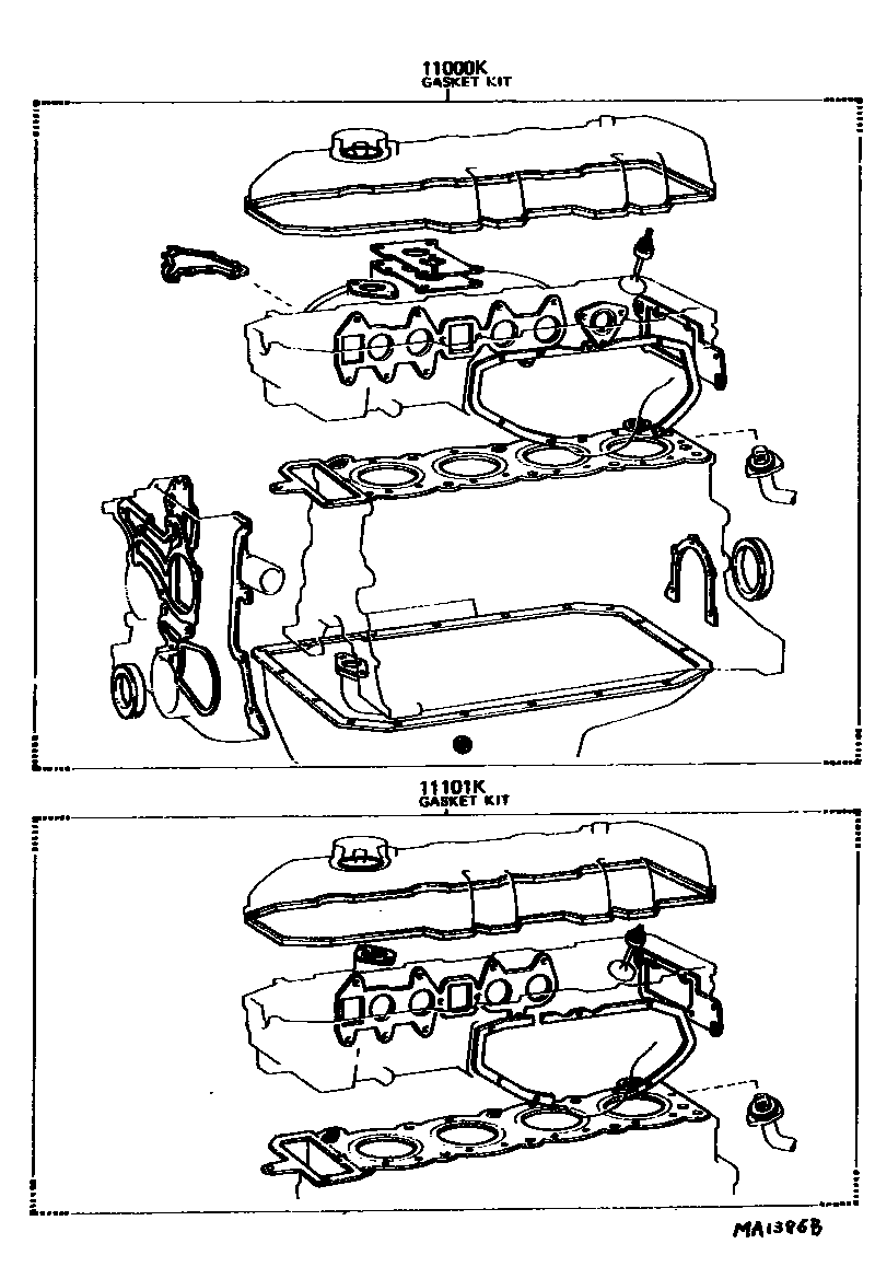 1103 — ENGINE OVERHAUL GASKET KIT