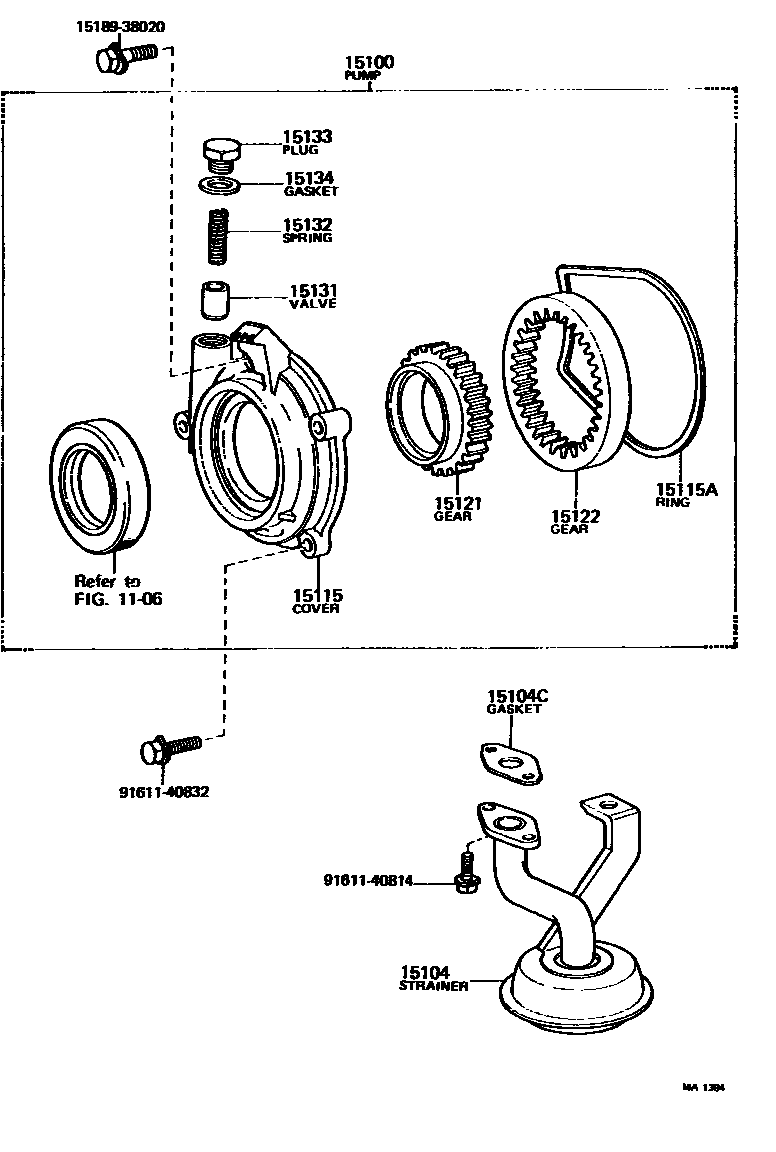 1501 — ENGINE OIL PUMP