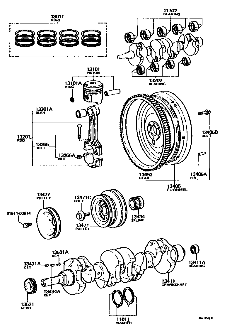 1301 — CRANKSHAFT & PISTON