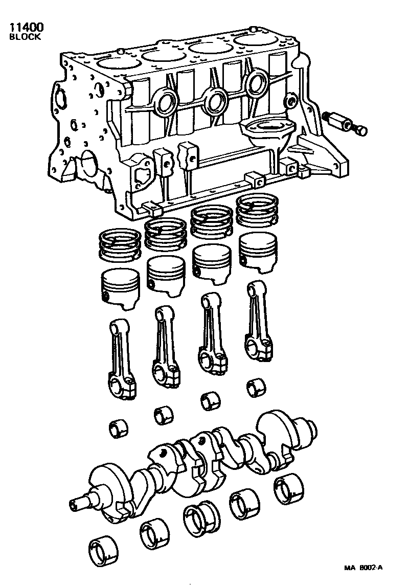 1102 — SHORT BLOCK ASSEMBLY